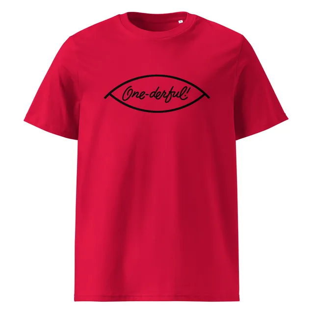 charly-one-derful-t-shirt-coton-bio-rouge image 1