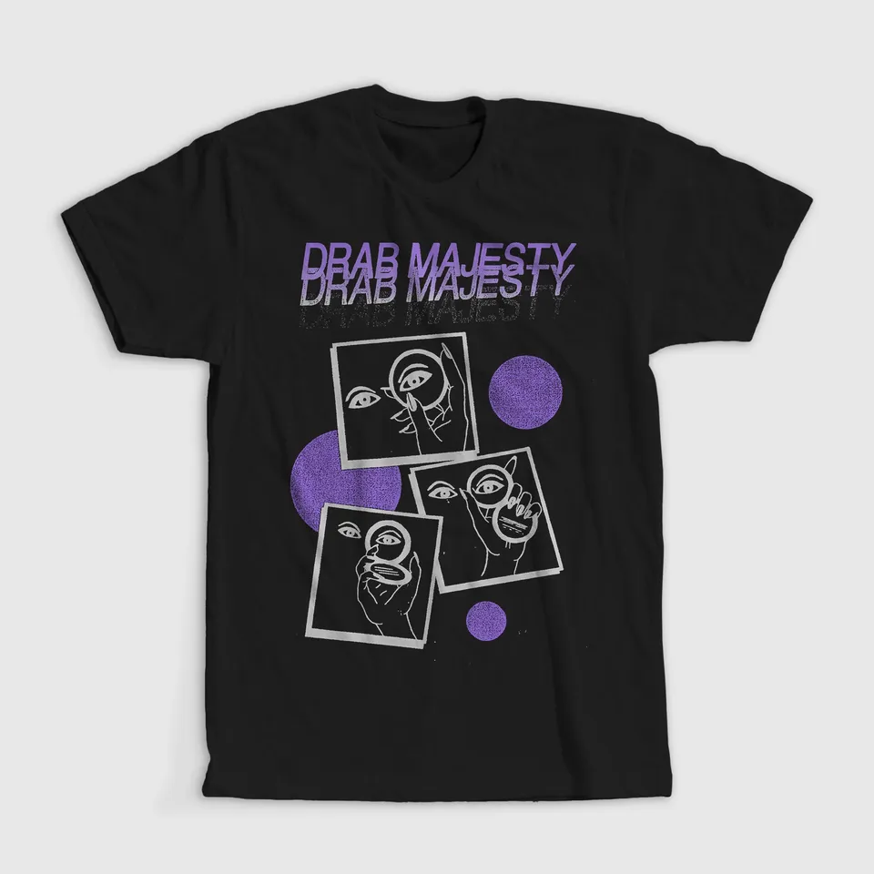 drab-majesty-modern-mirror-t-shirt-noir-amethyst image 1