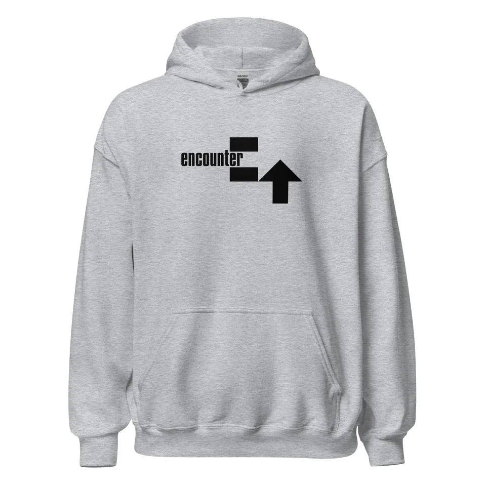 encounter-records-hoodie-sweat-capuche-gris-taille-l image 1