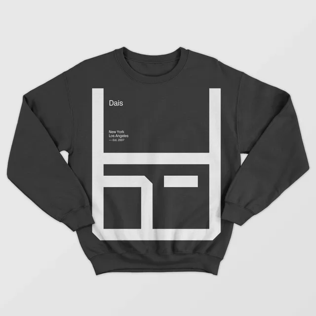 dais-pixelated-logo-est-2007-sweat-col-rond-coton-taille-l image 1
