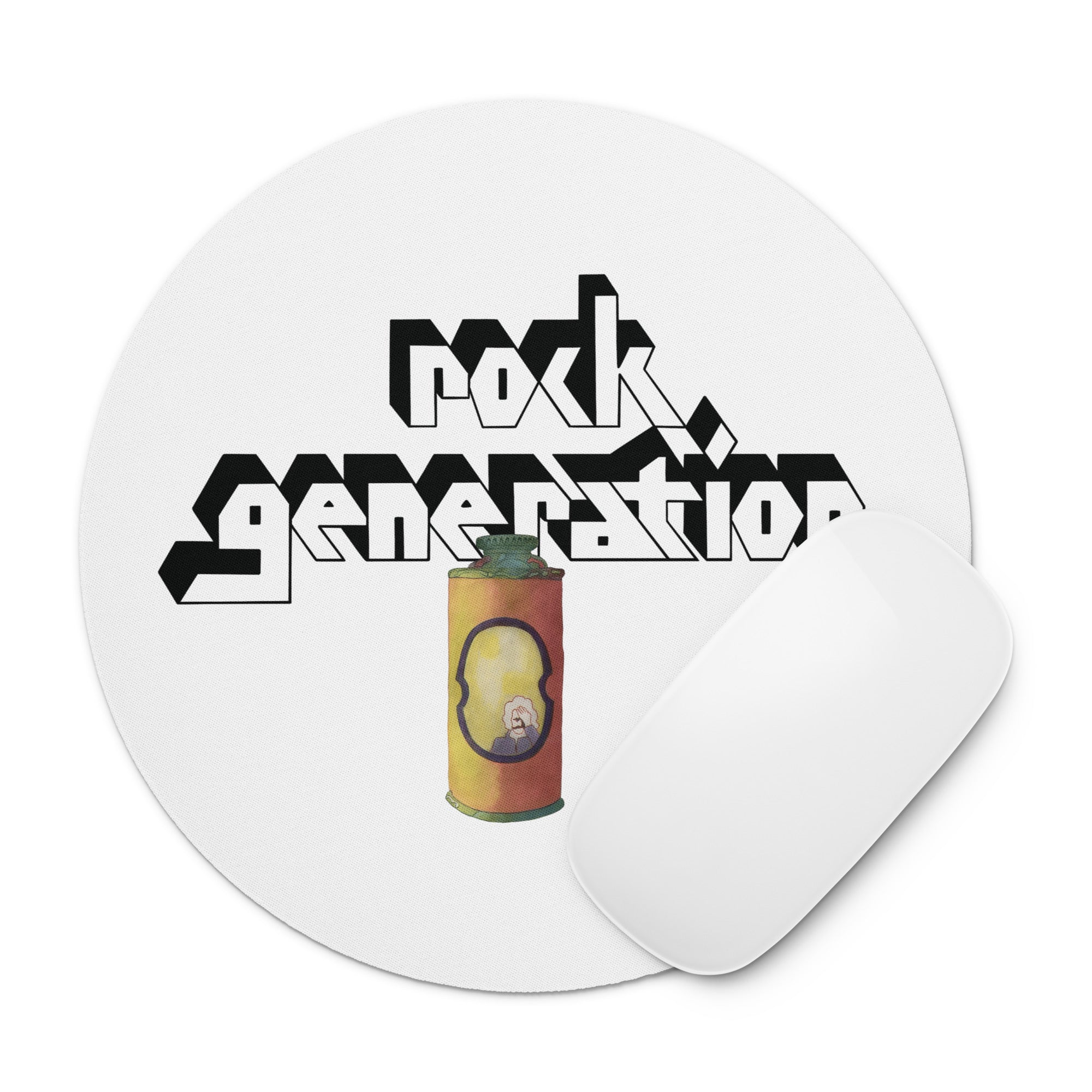 charly-rock-generation-tapis-de-souris-rond-20-3-cm-n-opr-ne image 1