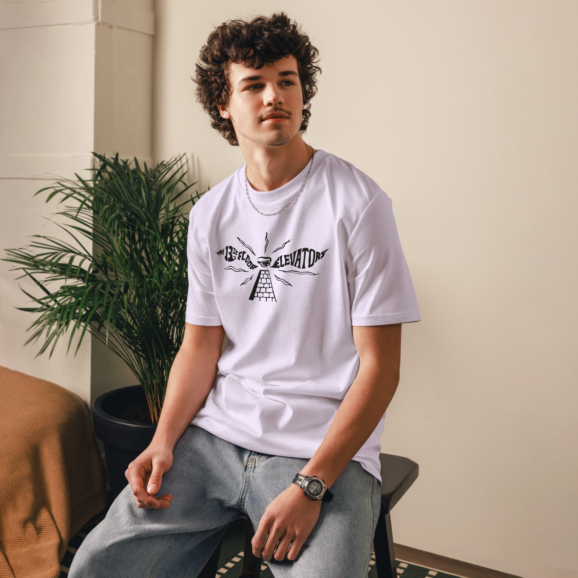 13th-floor-elevators-ii-t-shirt-unisexe-logo-noir-coton-bio image 3