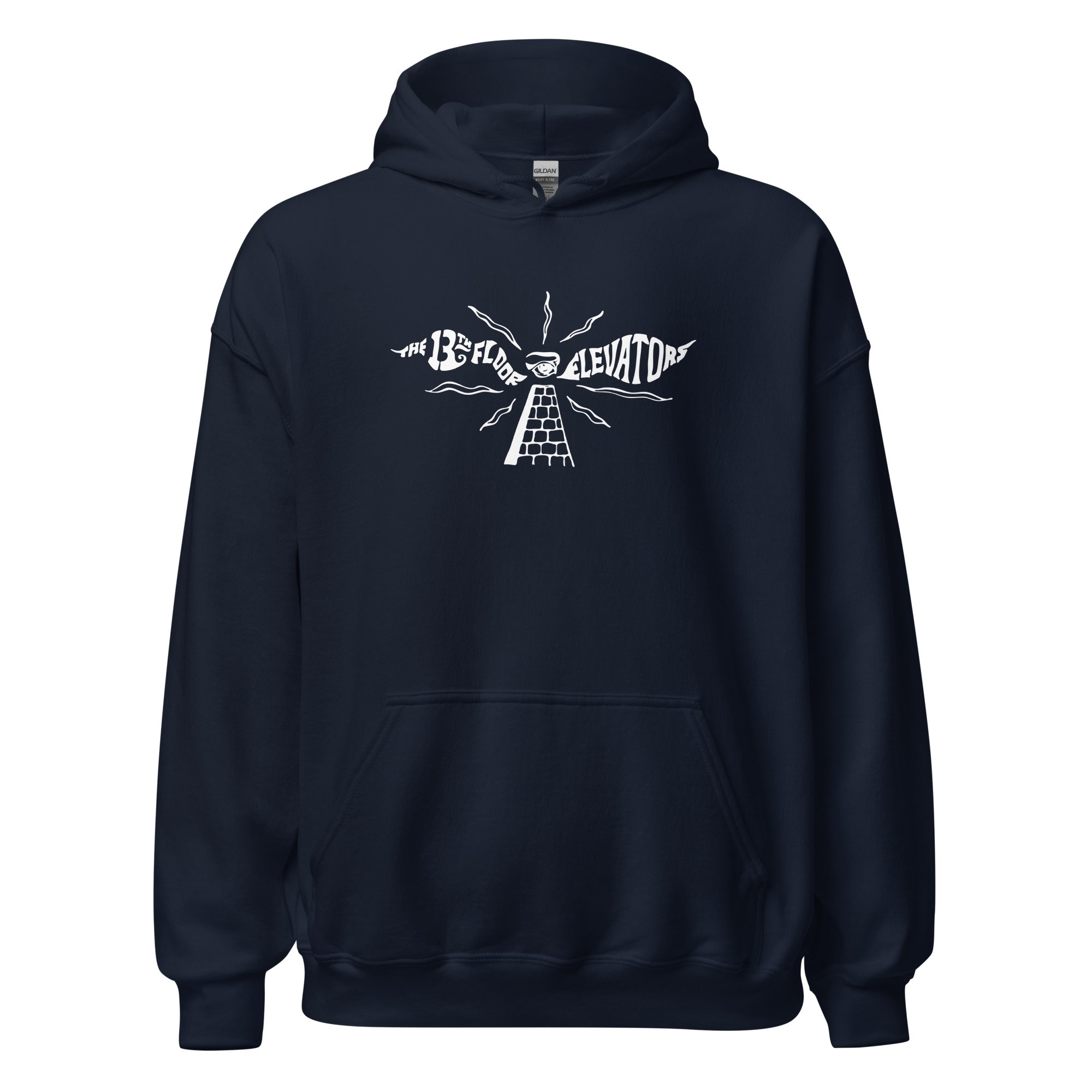 charly-records-13th-floor-elevators-ii-sweat-capuche-logo-blanc-noir image 4