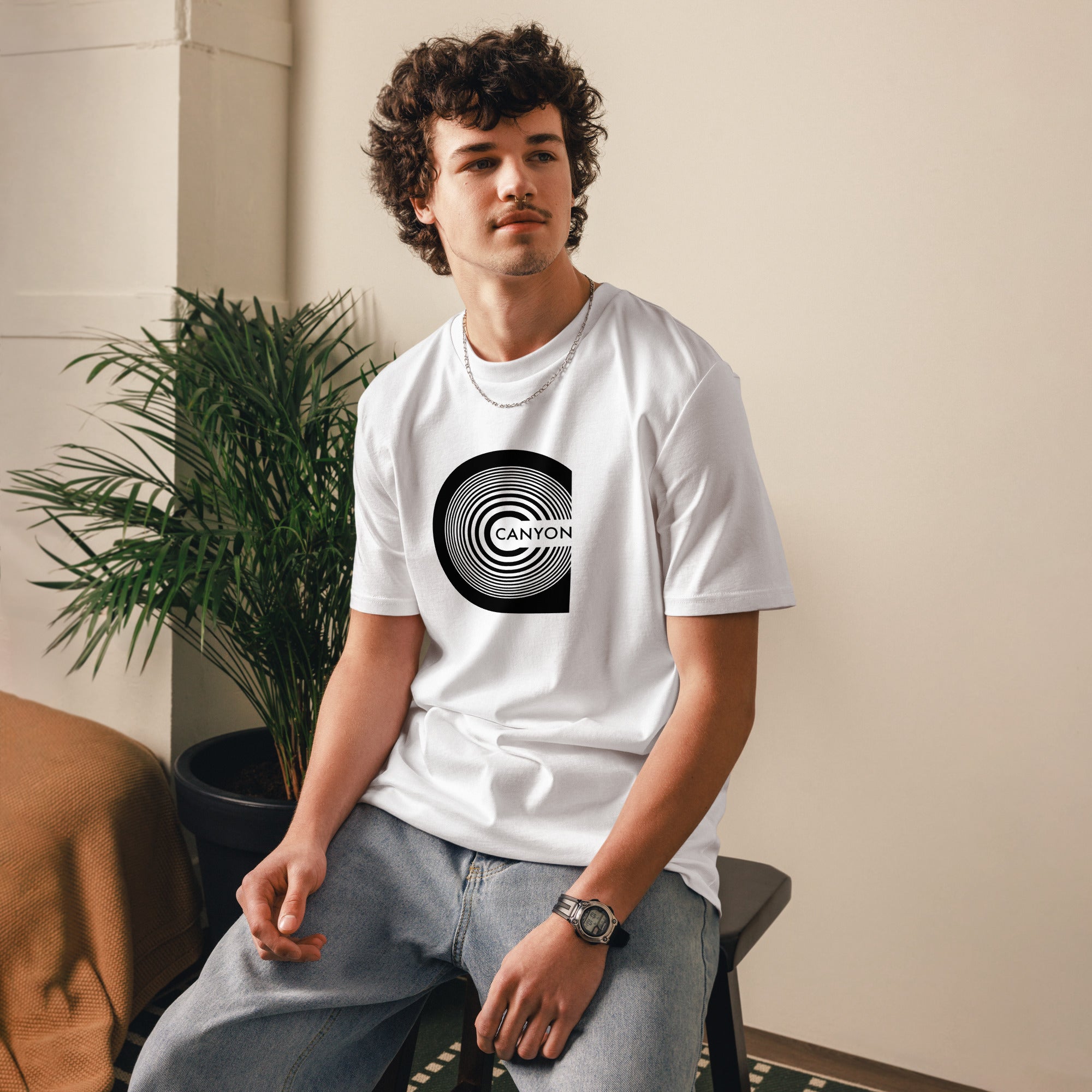 charly-records-canyon-t-shirt-coton-bio-unisexe-kaki image 5