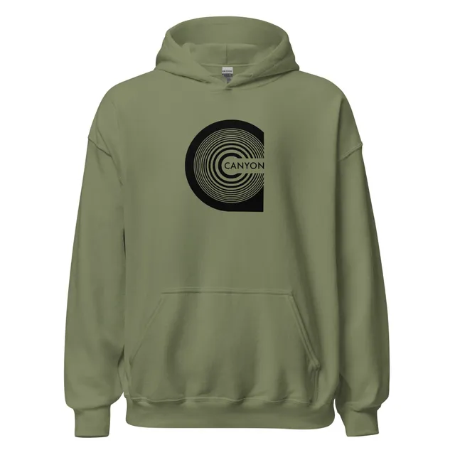 charly-hoodies-canyon-sweat-capuche-vert-militaire-coton-m image 1