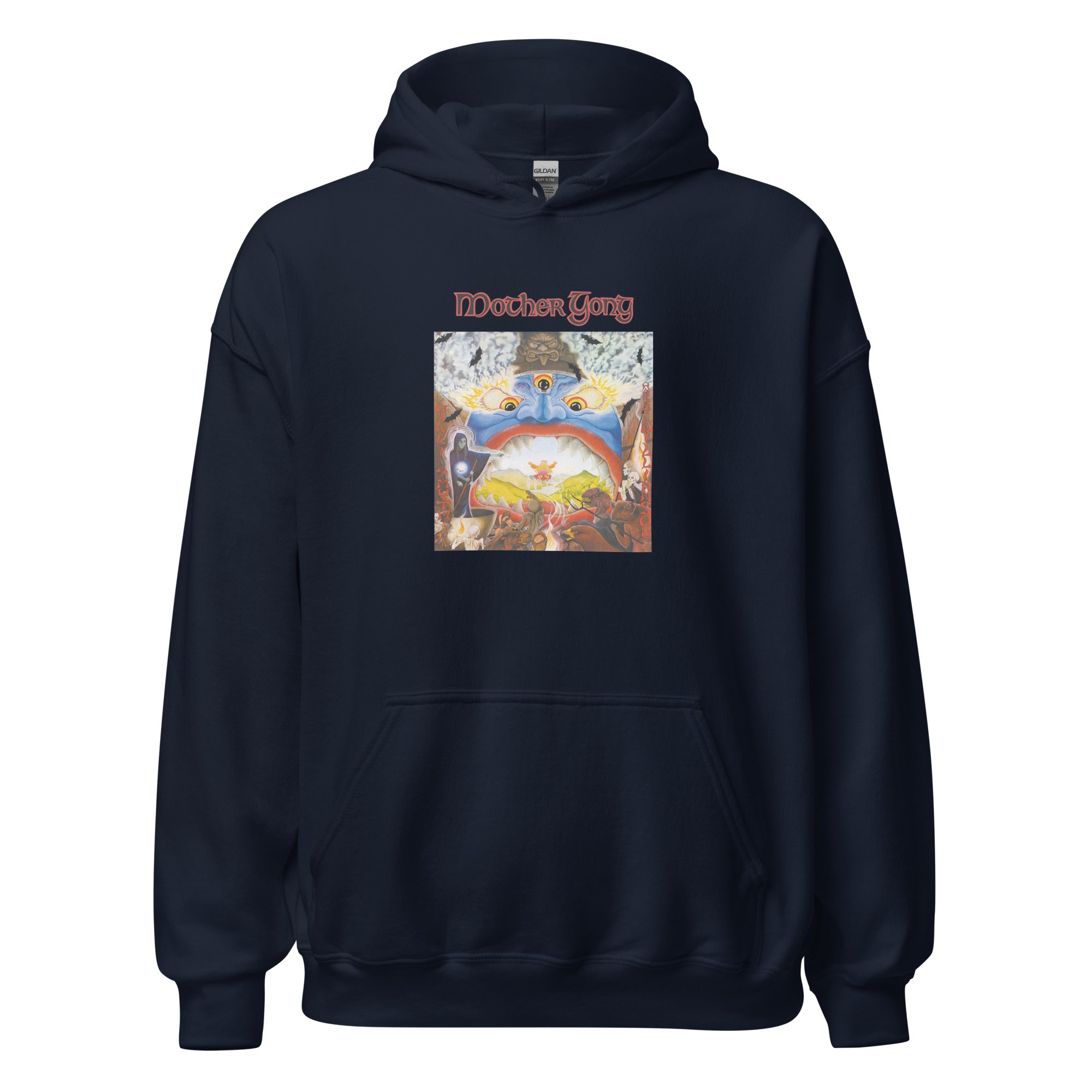 charly-records-mother-gong-sweat-capuche-blanc-coton-capuche-doubl-e image 5