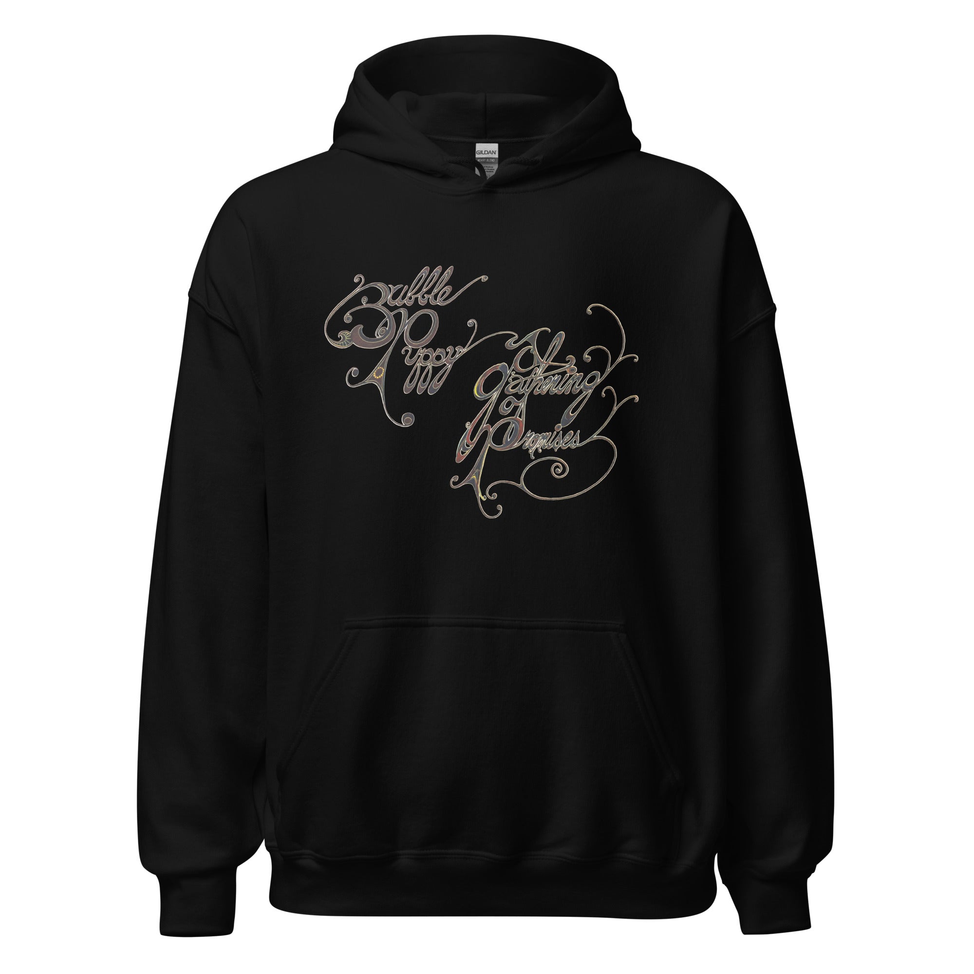 charly-records-bubble-puppy-sweat-capuche-noir-coton image 4