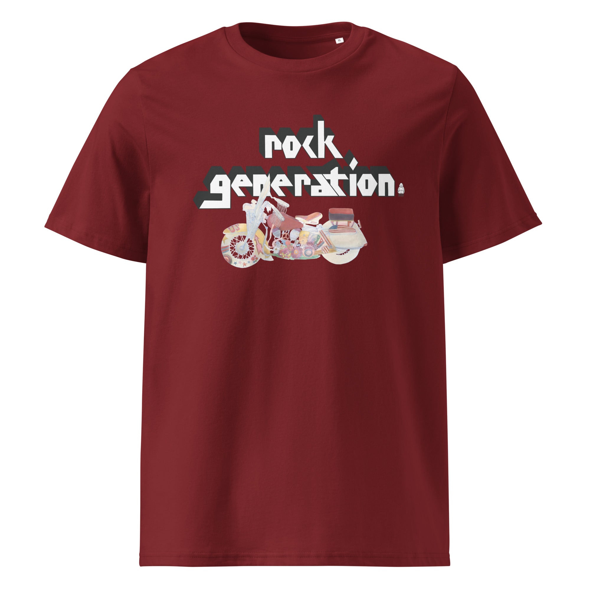 rock-generation-ii-t-shirt-unisexe-coton-bio-blanc image 5