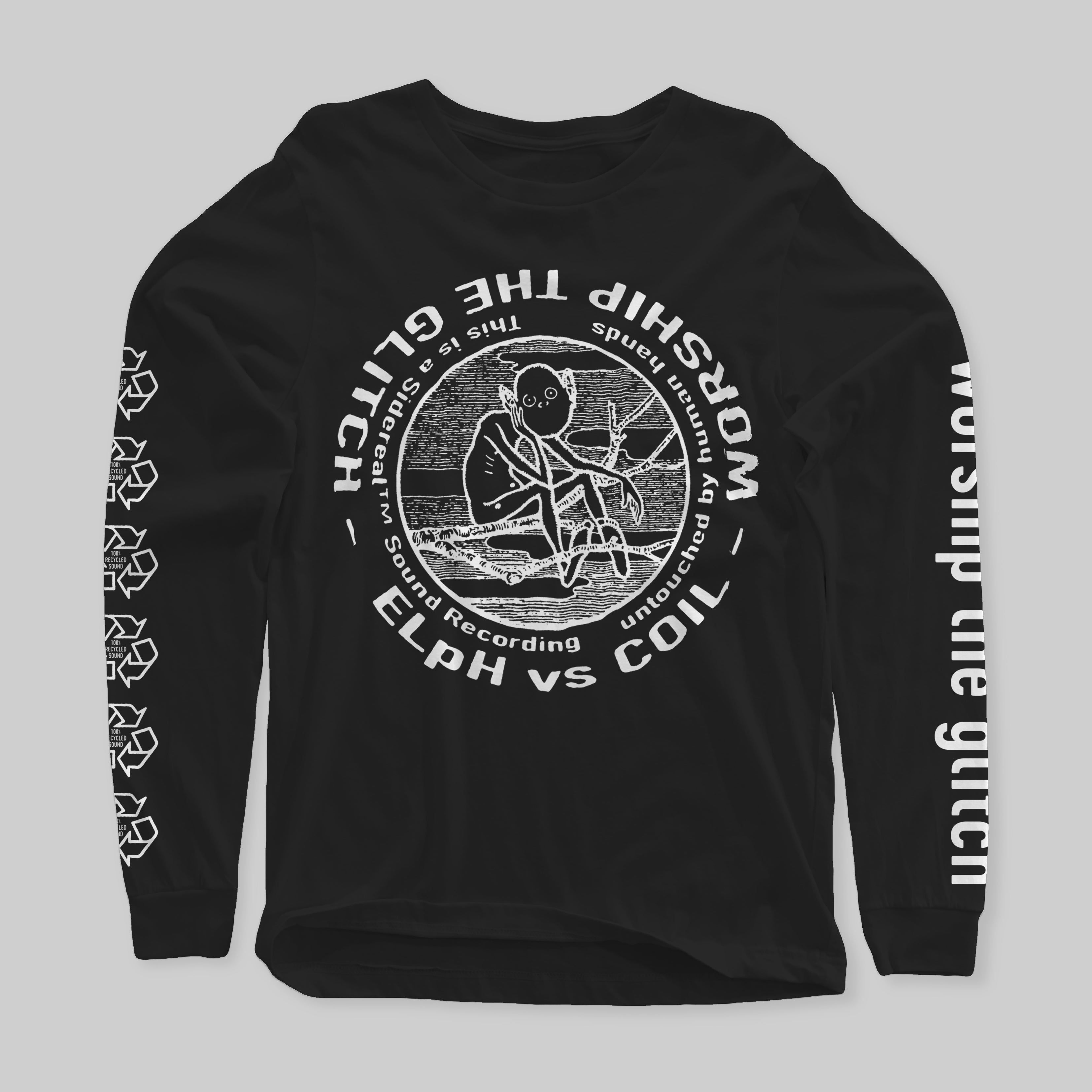 coil-worship-the-glitch-t-shirt-manche-longue-noir image 1