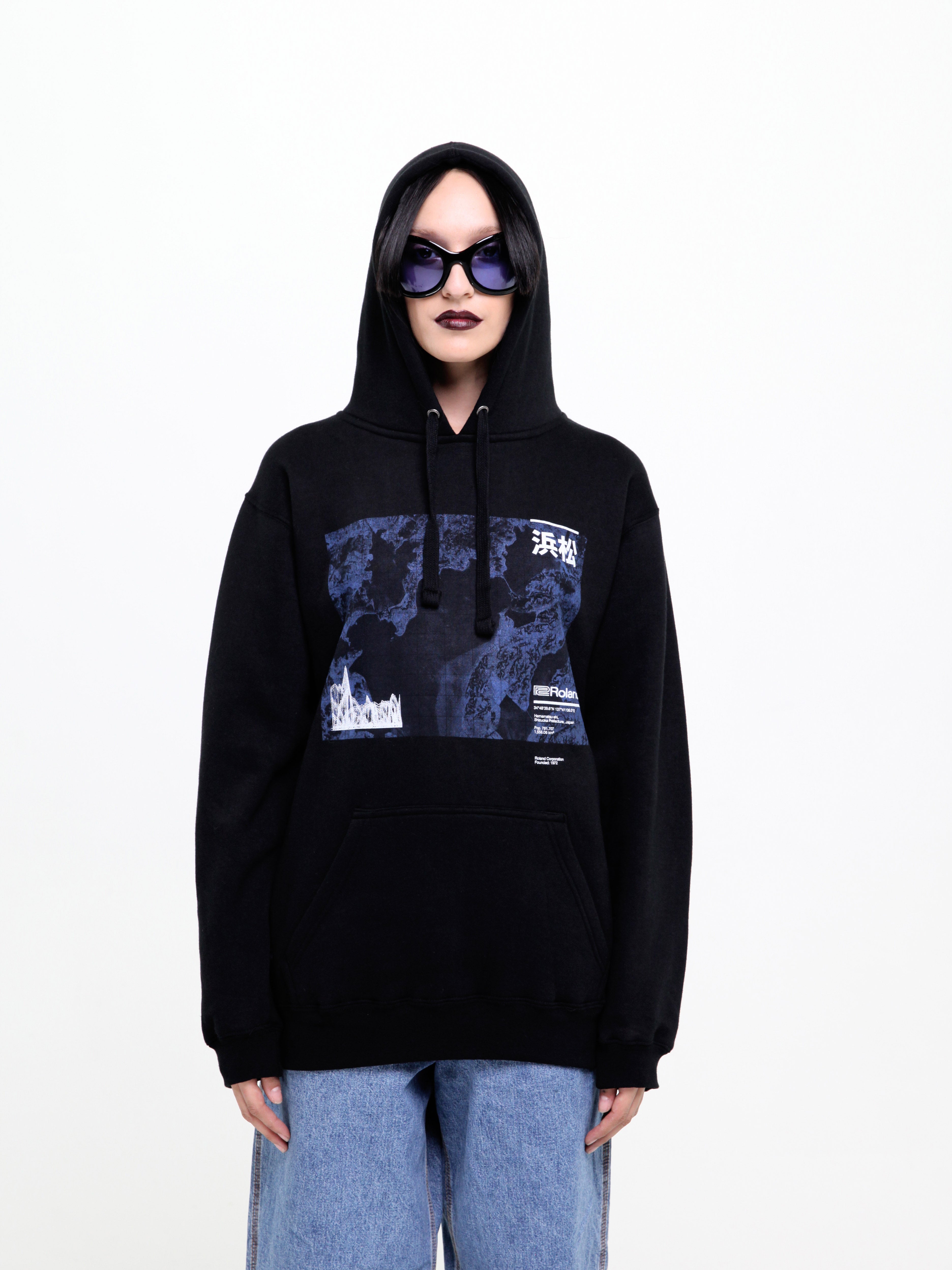 dais-x-roland-origins-sweat-capuche-noir-carte-taille-l image 3