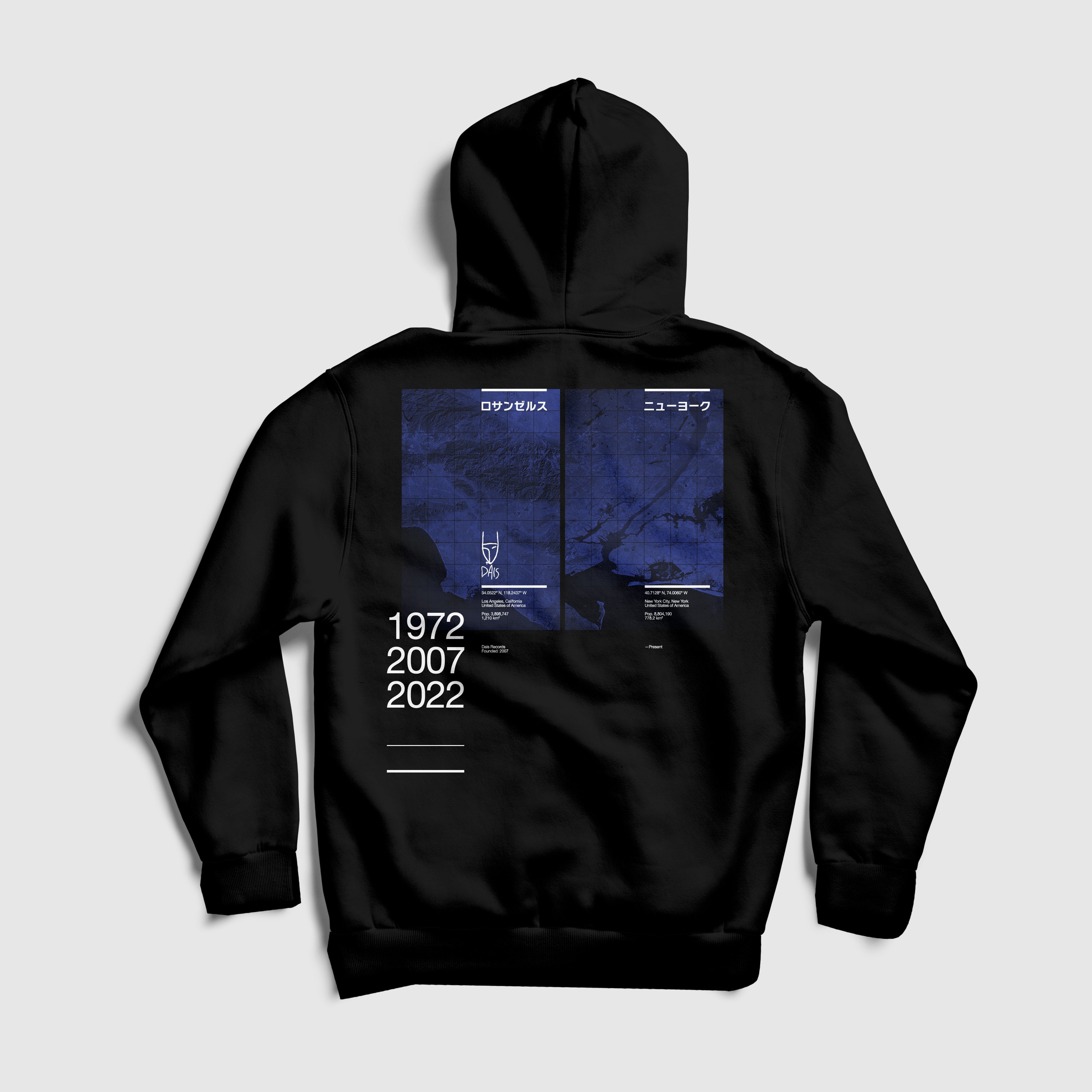 dais-x-roland-origins-sweat-capuche-noir-carte-taille-l image 1