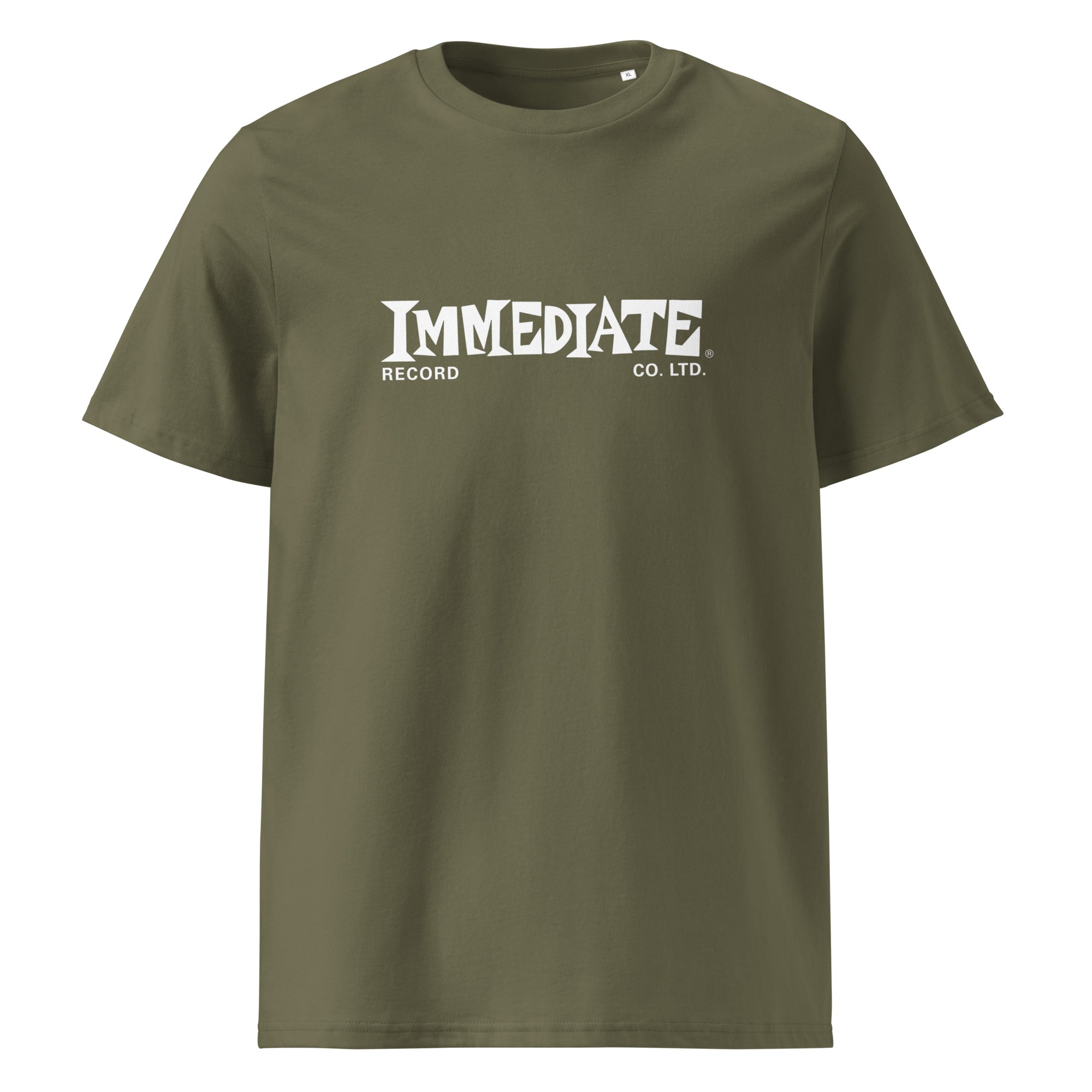 charly-immediate-records-white-logo-t-shirt-coton-bio-noir image 6