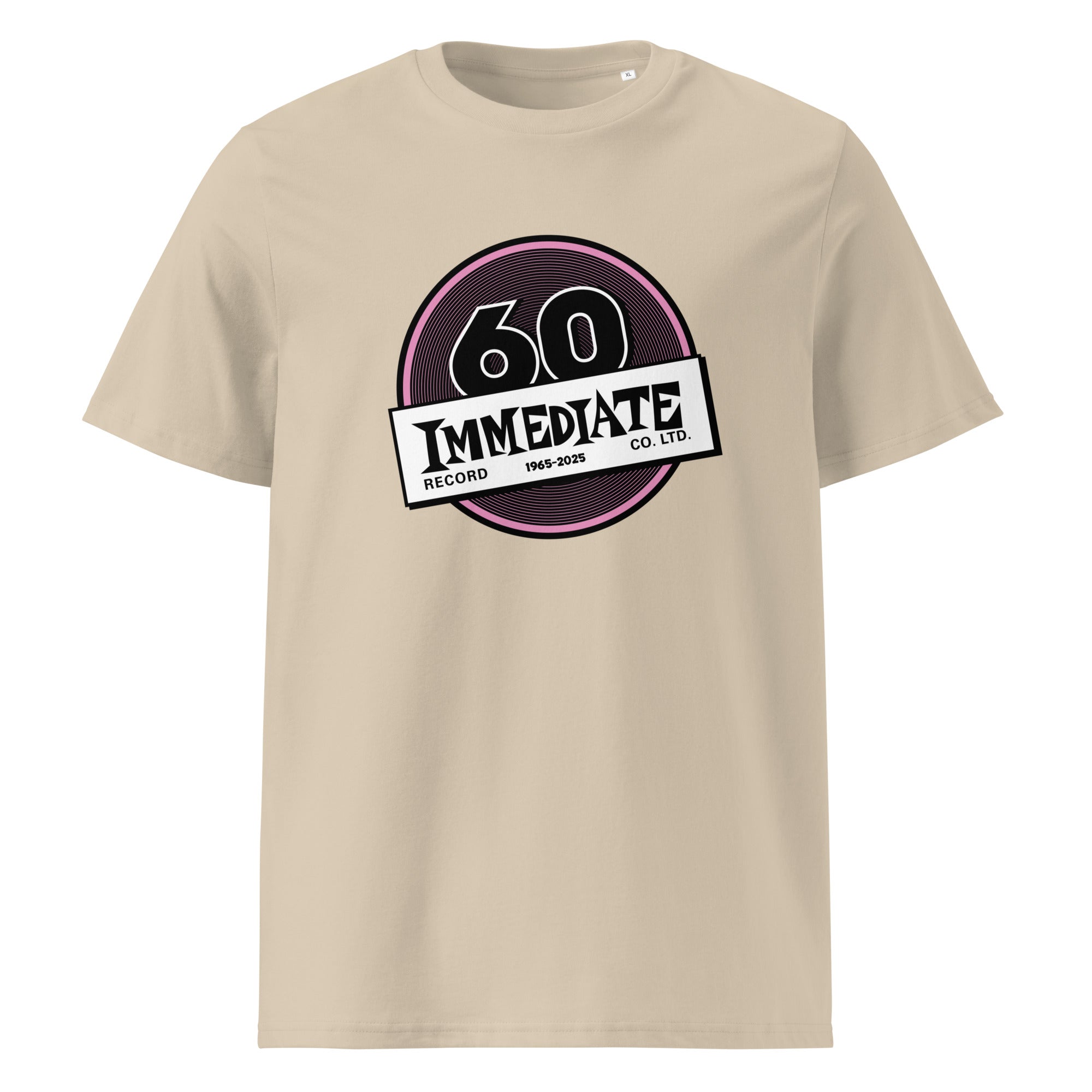 charly-records-immediate-60th-t-shirt-unisexe-noir-coton-bio image 8