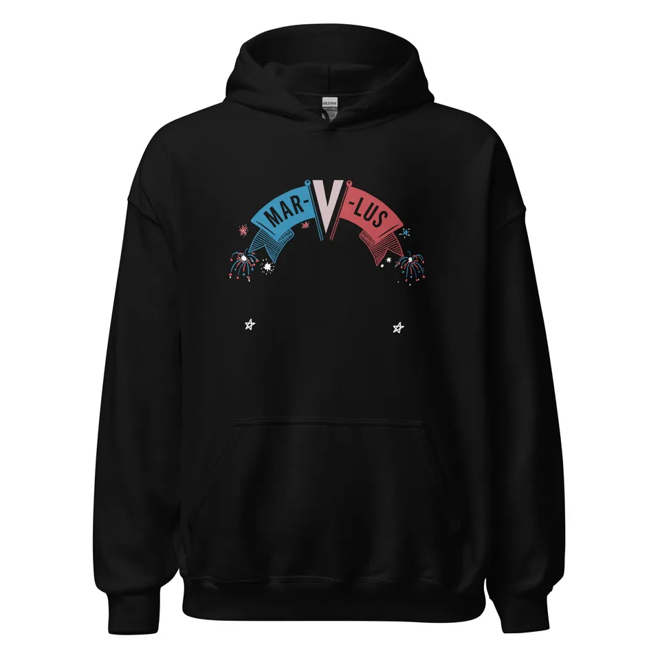 charly-records-mar-v-lus-hoodie-sweat-capuche-noir-coton image 1