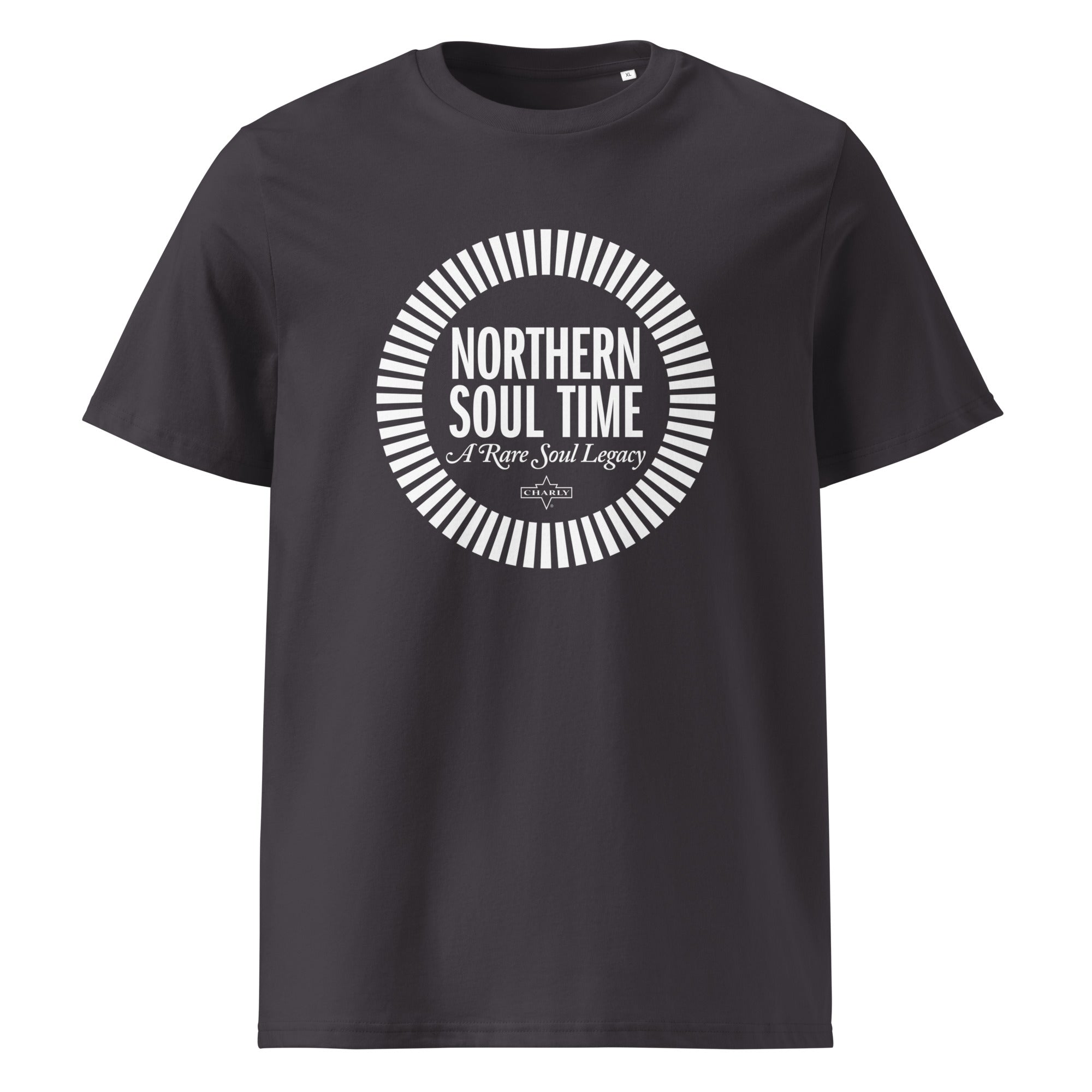 charly-northern-soul-time-t-shirt-unisexe-noir-coton-bio image 7