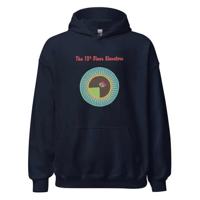 charly-13th-floor-elevators-hoodie-sweat-capuche-marine-unisexe image 1