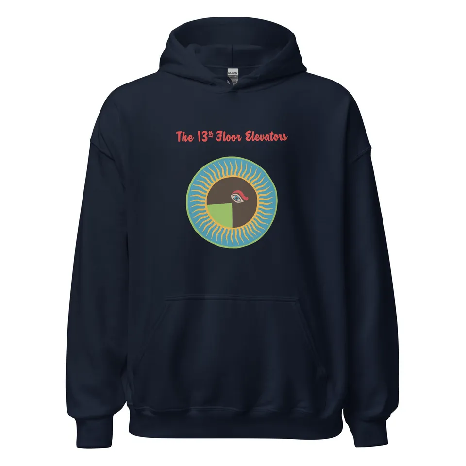 charly-13th-floor-elevators-hoodie-sweat-capuche-marine-unisexe image 1