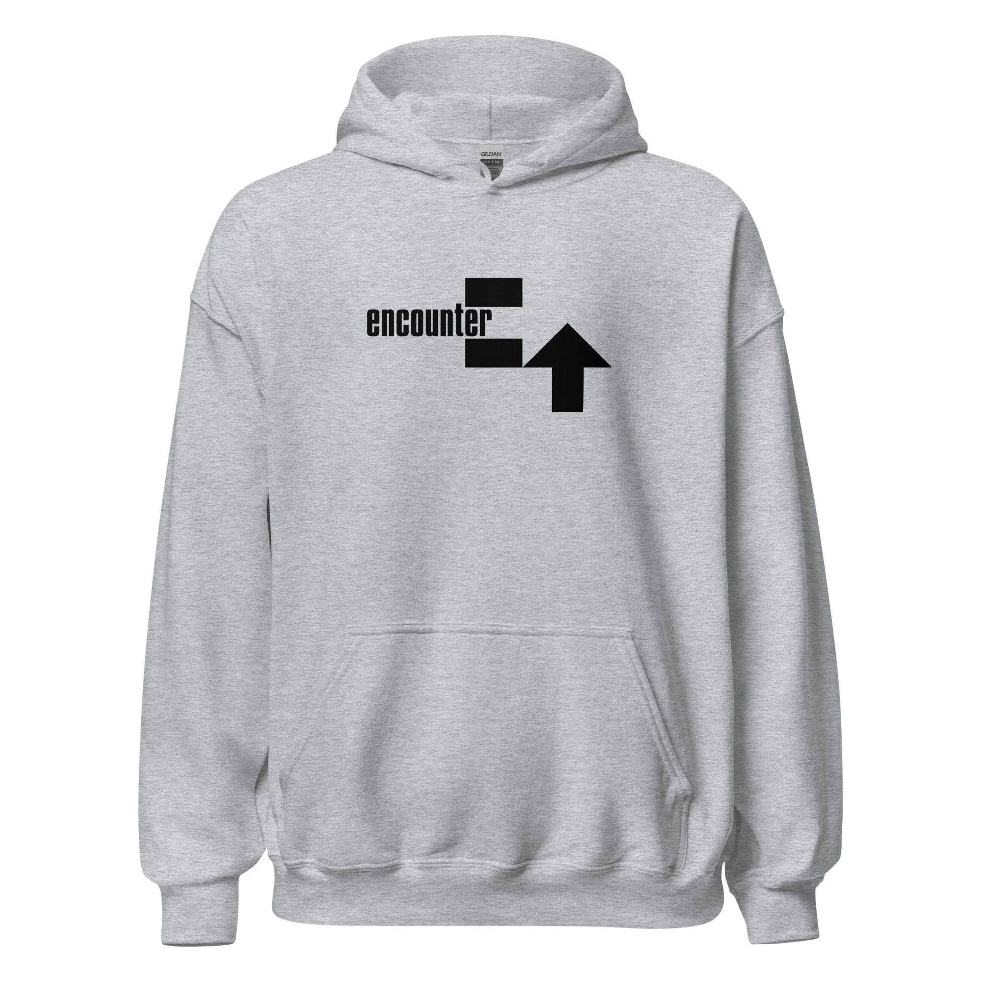 encounter-records-hoodie-sweat-capuche-gris-taille-l image 1