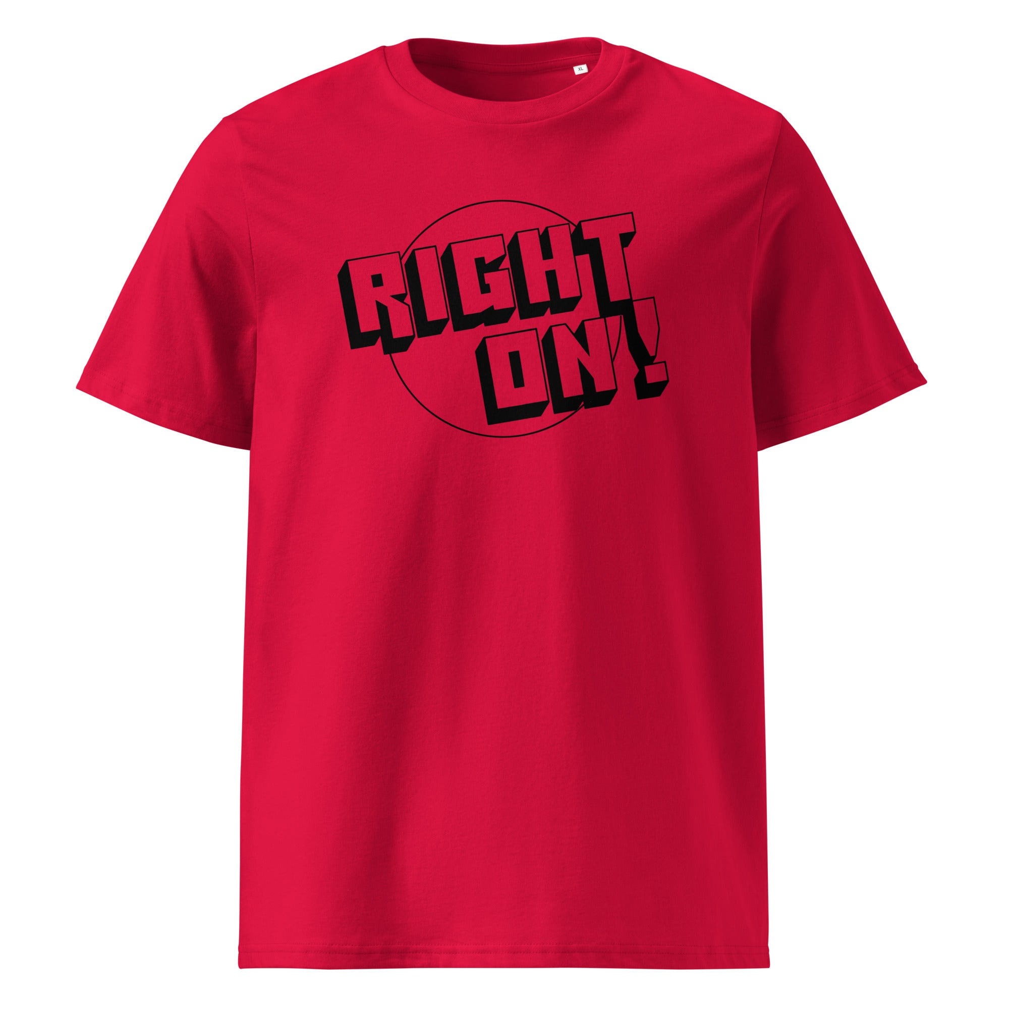 charly-t-shirts-right-on-t-shirt-coton-bio-blanc-m image 5