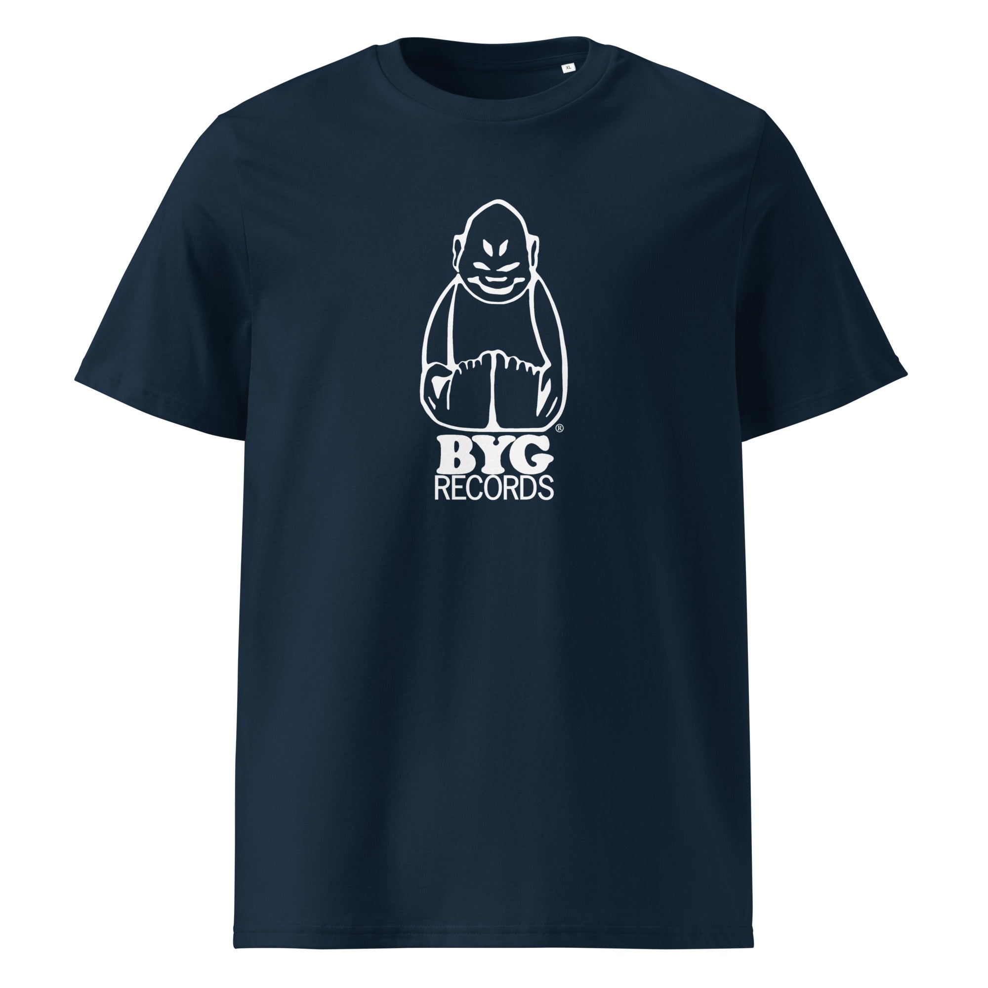 charly-byg-records-large-white-logo-t-shirt-coton-bio-noir image 4