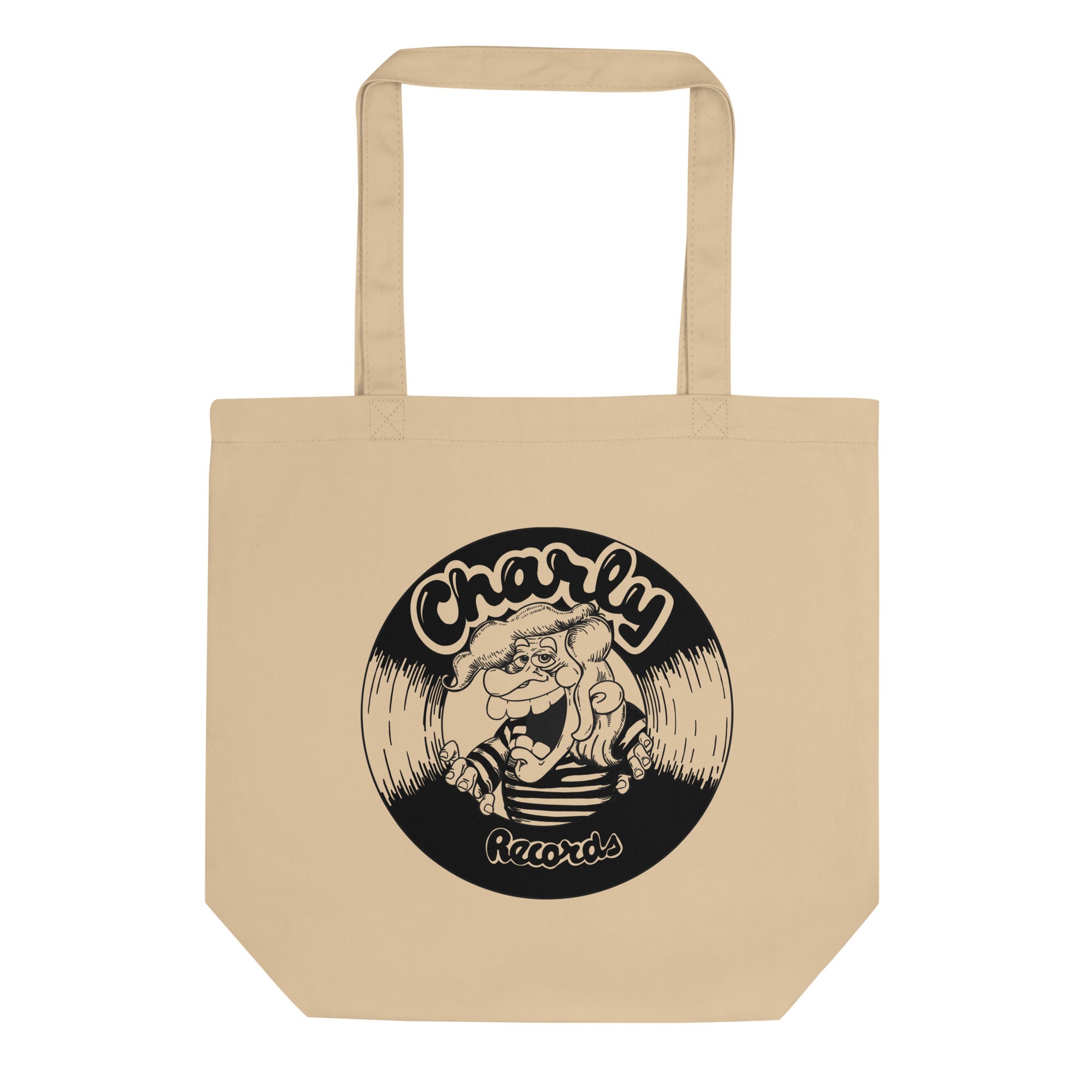 charly-teddy-boy-b-w-tote-bag-noir-coton-bio image 1