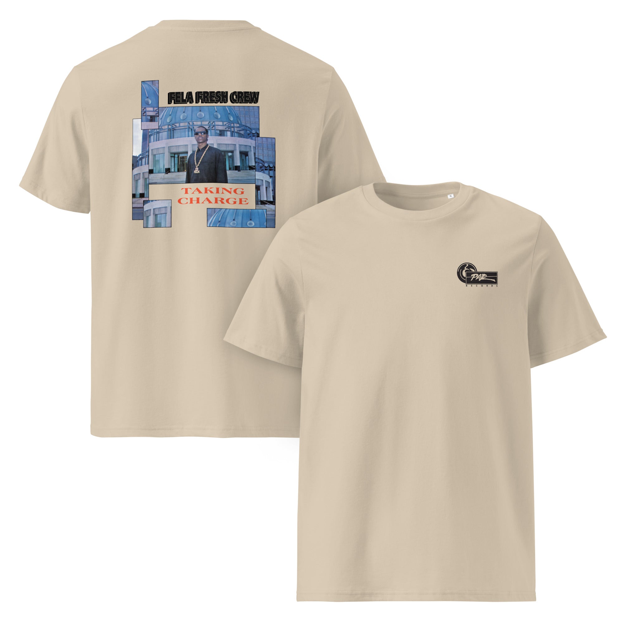 charly-records-fela-fresh-crew-t-shirt-coton-bio-blanc image 6
