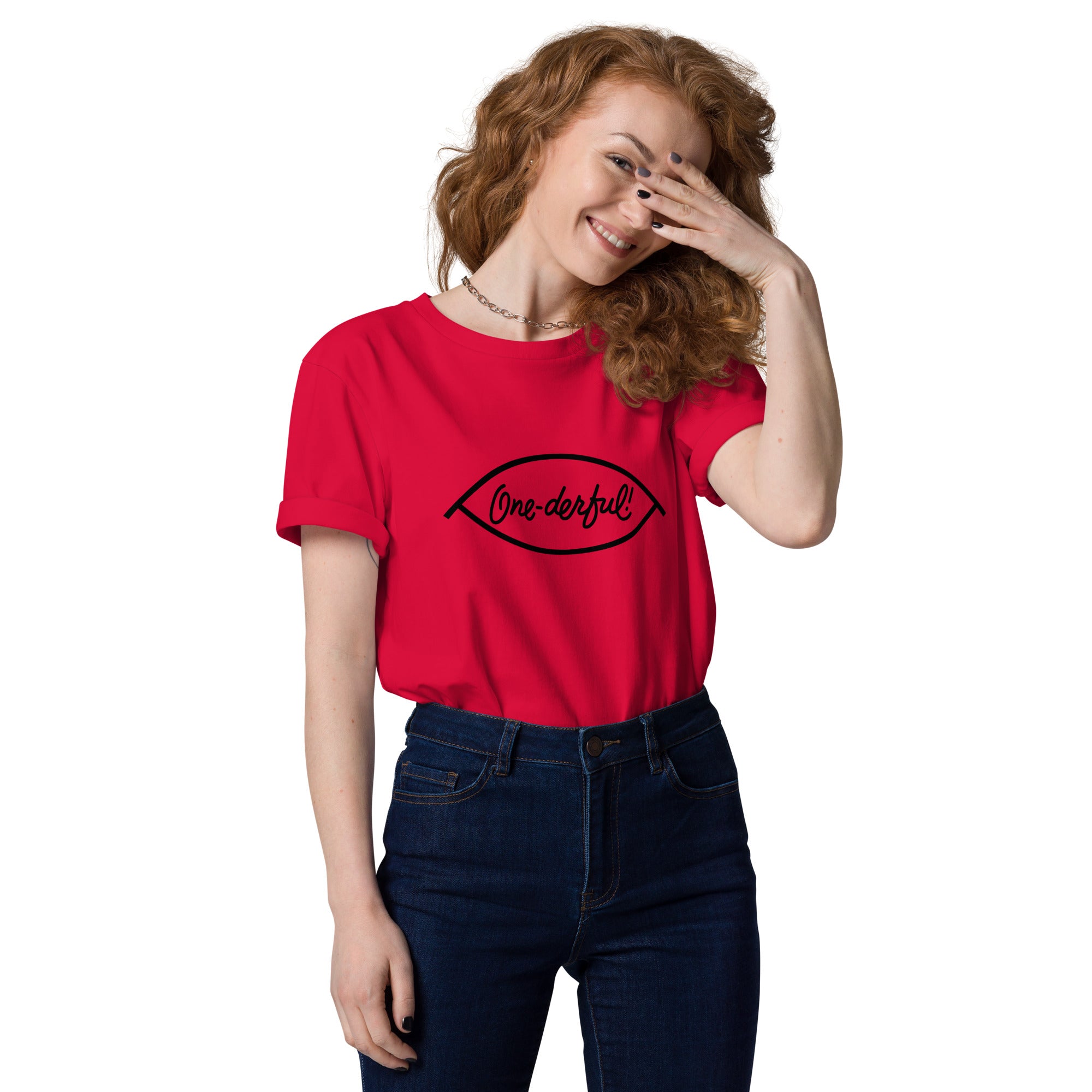 charly-one-derful-t-shirt-coton-bio-rouge image 3