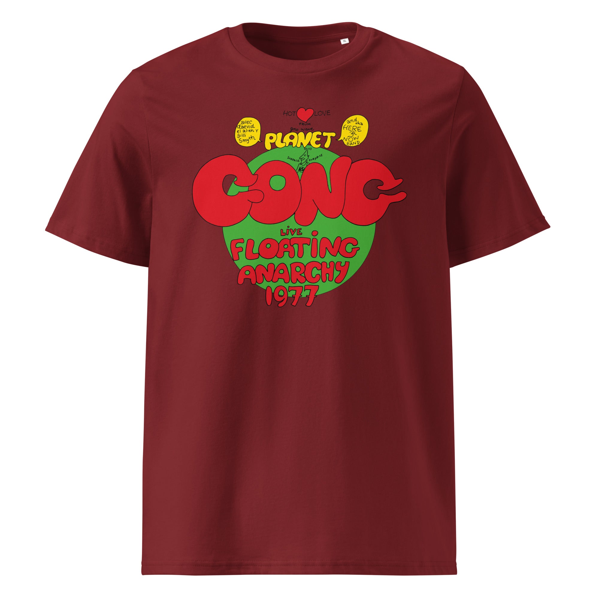 charly-records-planet-gong-t-shirt-unisexe-coton-bio-noir image 8