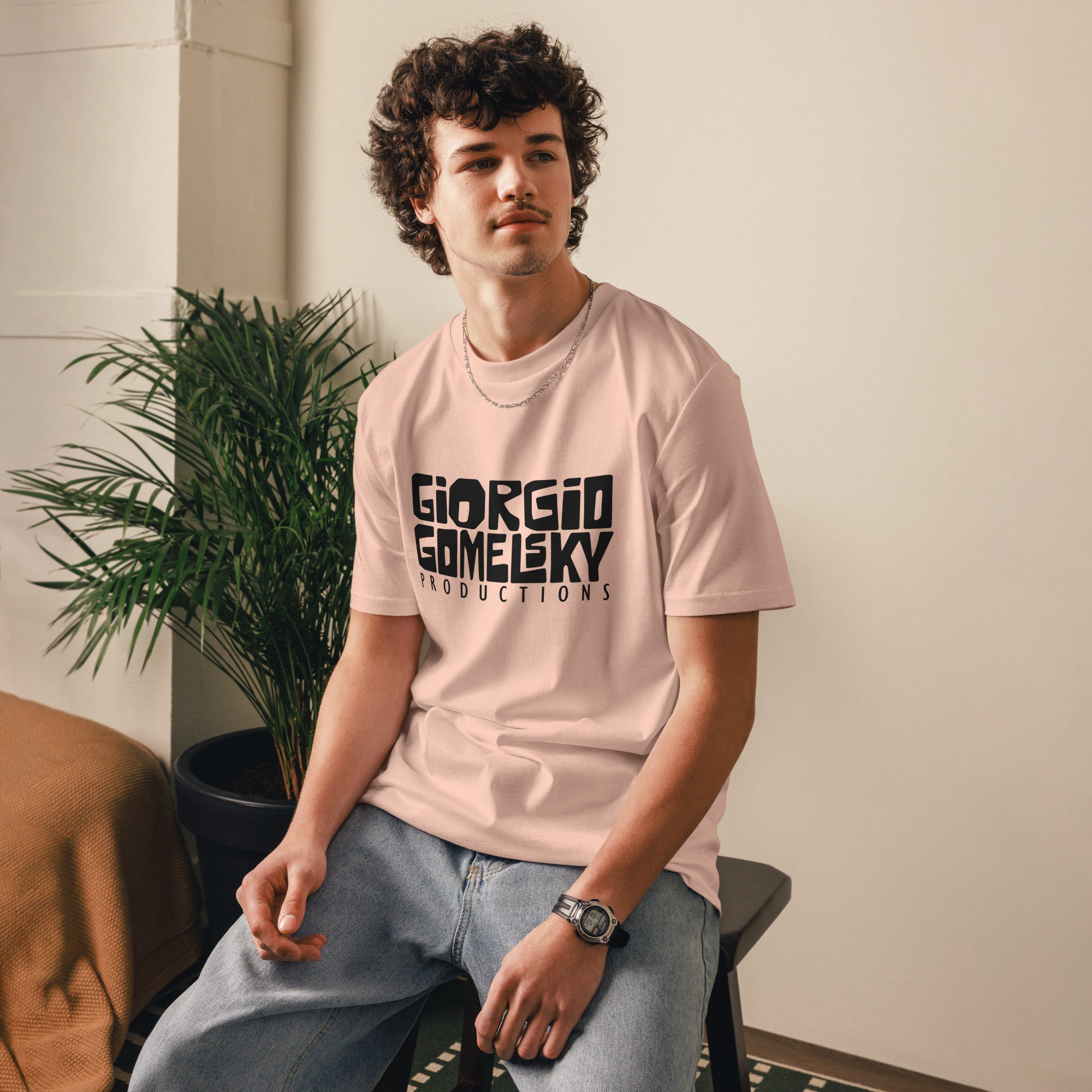 charly-records-gorgio-gomelsky-t-shirt-rouge-coton-bio image 2