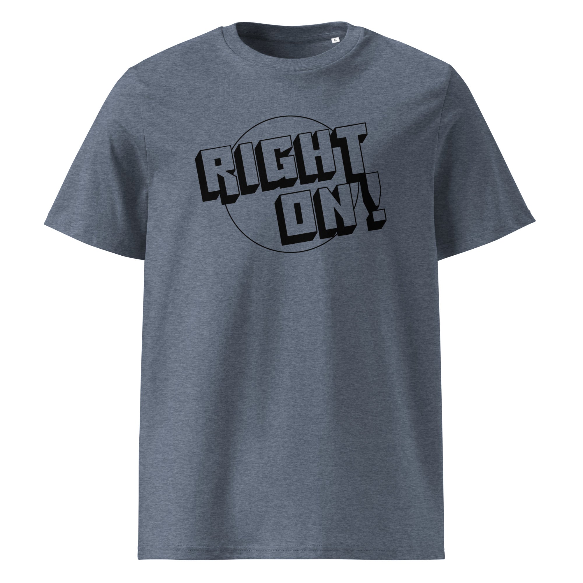 charly-t-shirts-right-on-t-shirt-coton-bio-blanc-m image 8