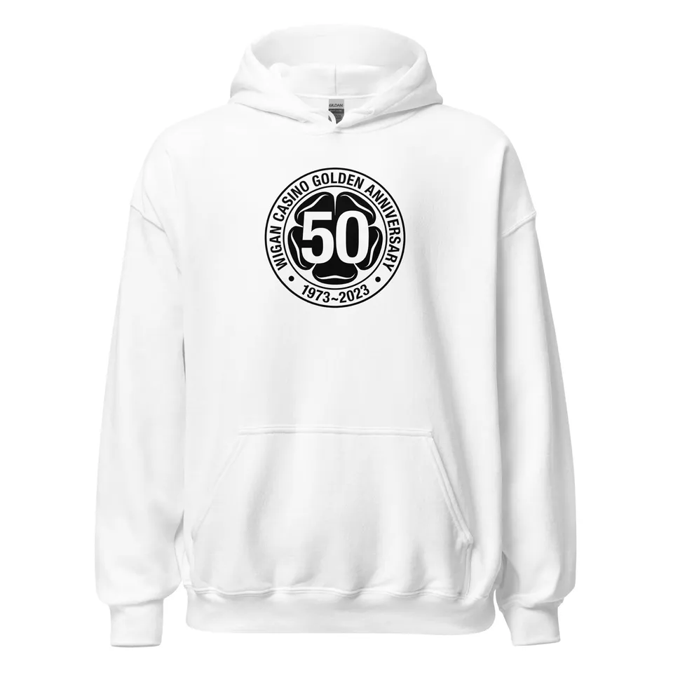 charly-records-wigan-casino-50th-hoodie-sweat-blanc-coton image 1