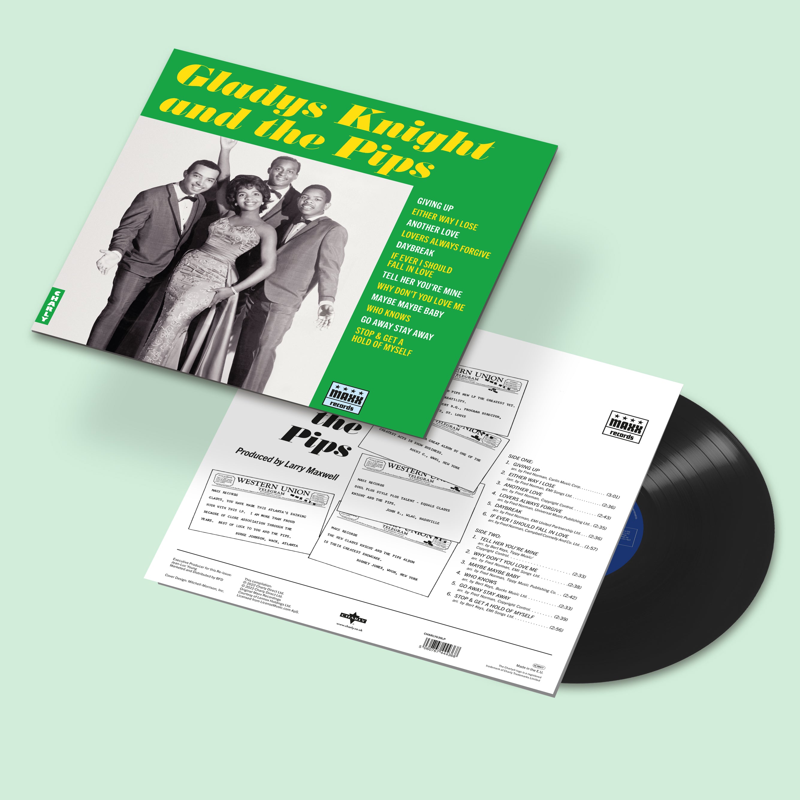 charly-records-soul-gladys-knight-maxx-vinyle-lp-noir-1965 image 2