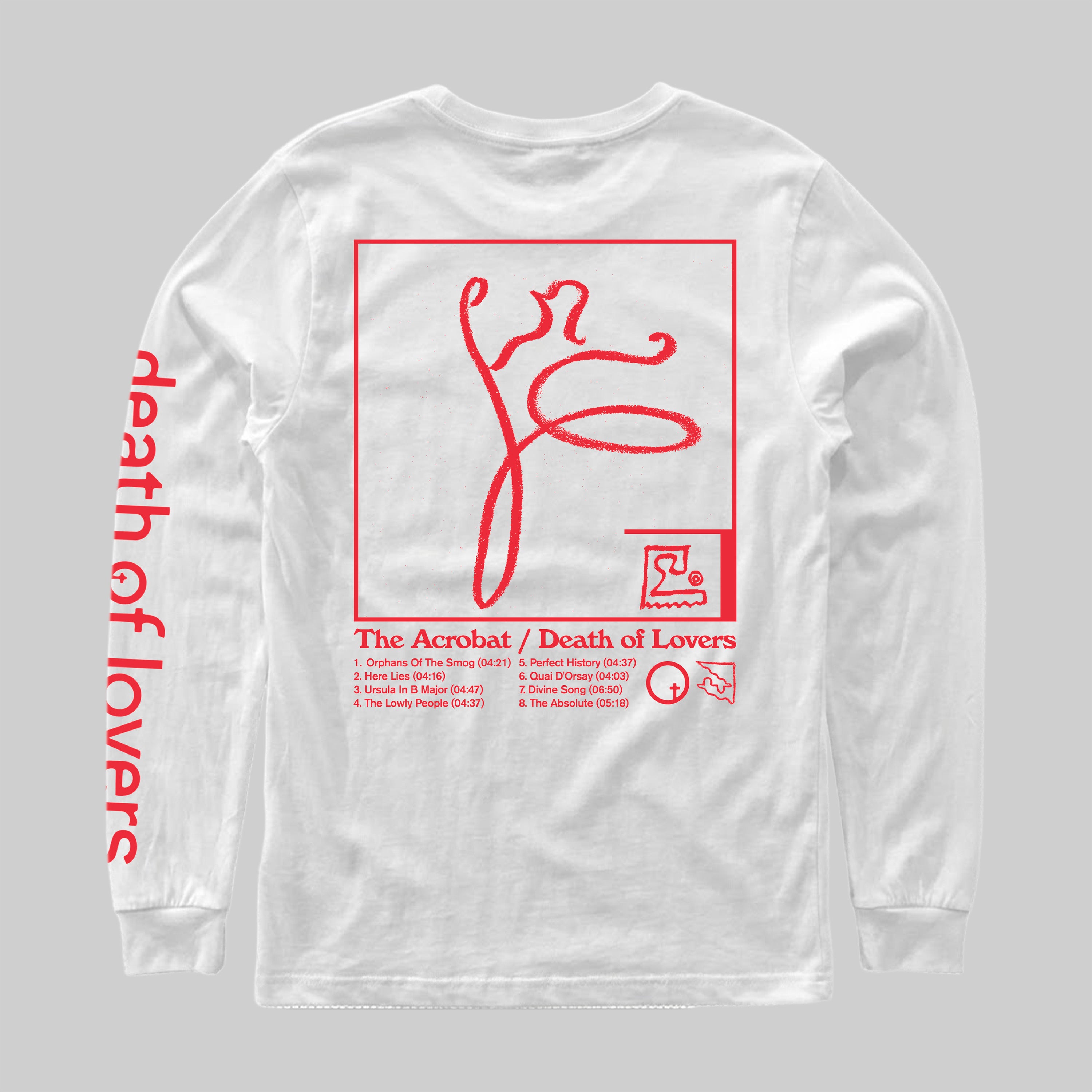 dais-records-death-of-lovers-the-acrobat-t-shirt-manches-longues-blanc image 2
