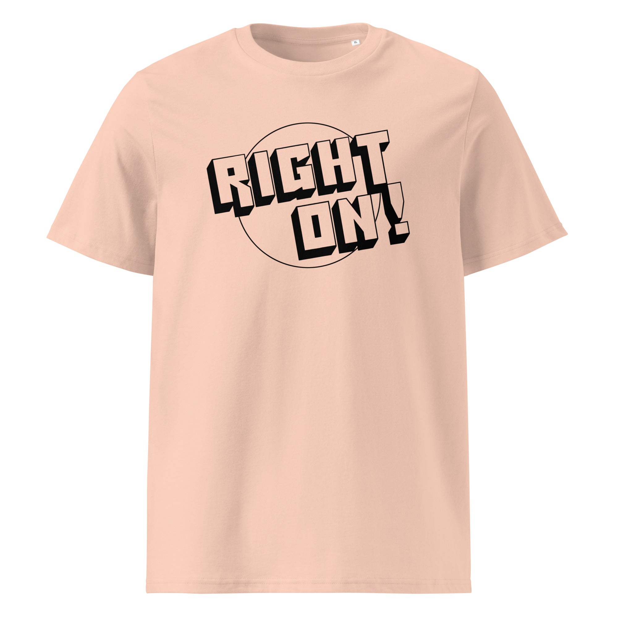 charly-t-shirts-right-on-t-shirt-coton-bio-blanc-m image 1