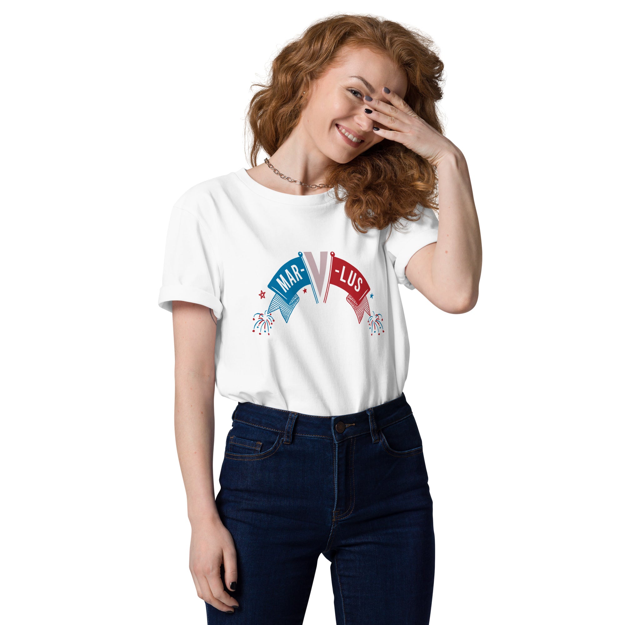 charly-records-mar-v-lus-t-shirt-coton-bio-blanc image 3