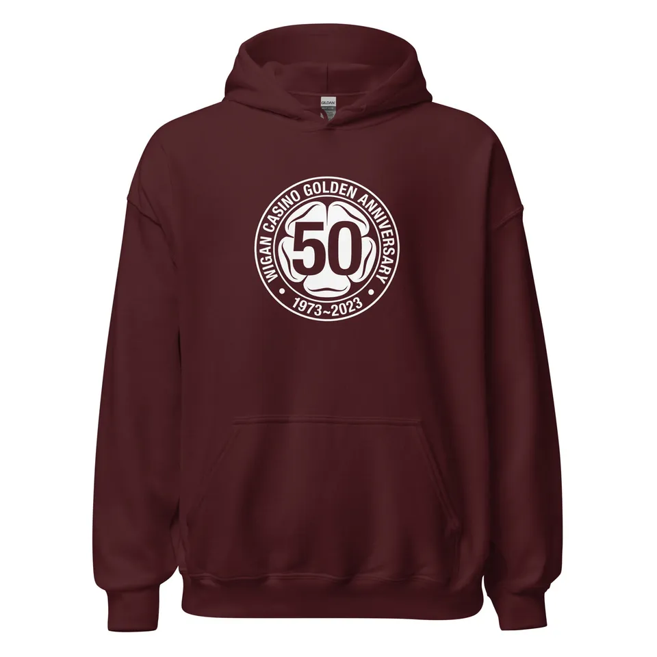 charly-wigan-casino-golden-anniversary-hoodie-coton-noir image 1