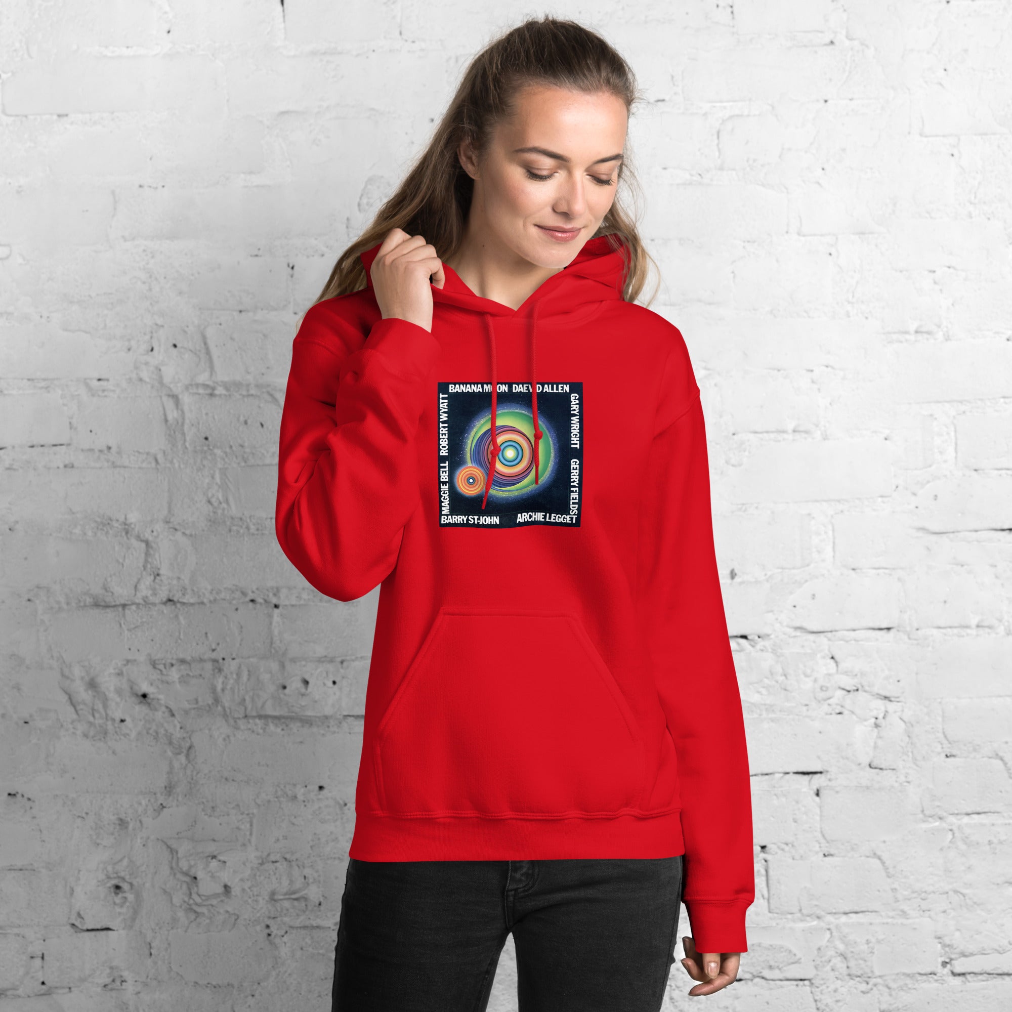 charly-records-banana-moon-sweat-capuche-rouge-unisexe image 3