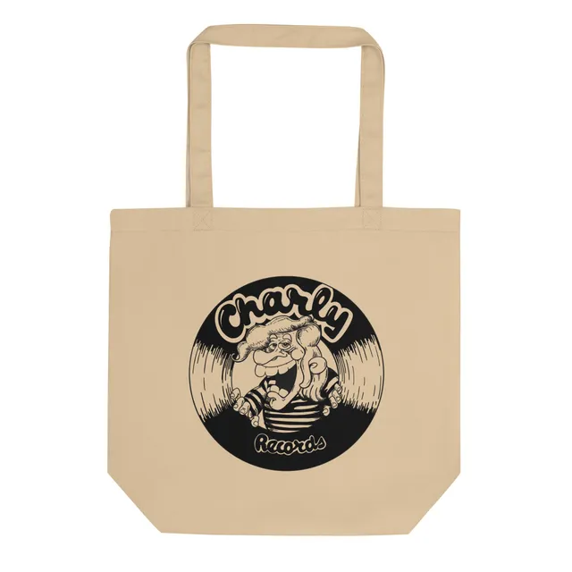 charly-teddy-boy-b-w-tote-bag-noir-coton-bio image 1