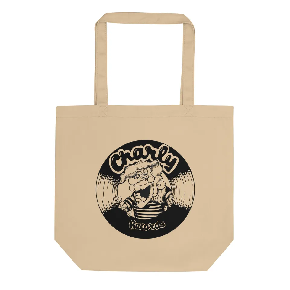 charly-teddy-boy-b-w-tote-bag-noir-coton-bio image 1
