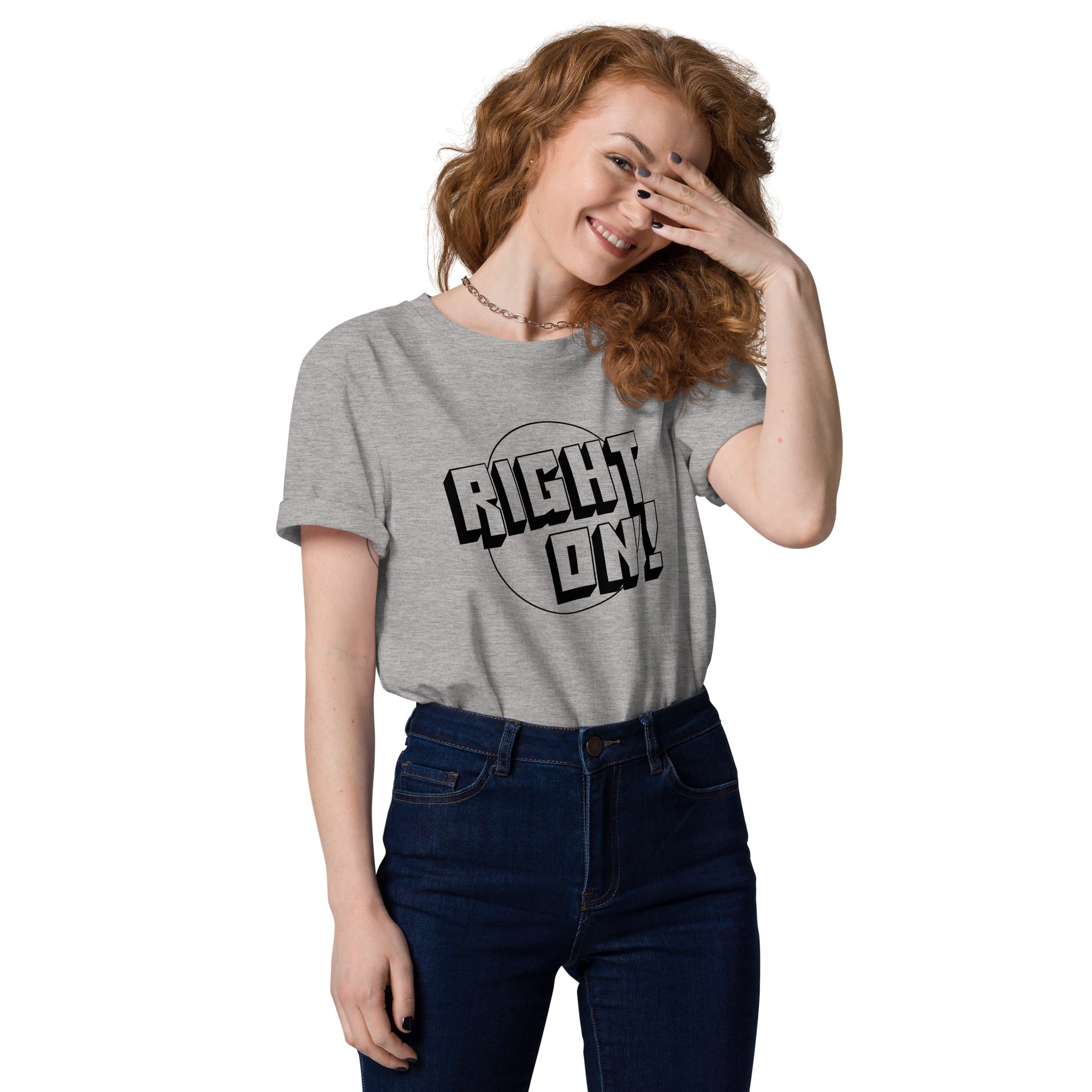charly-t-shirts-right-on-t-shirt-coton-bio-blanc-m image 4