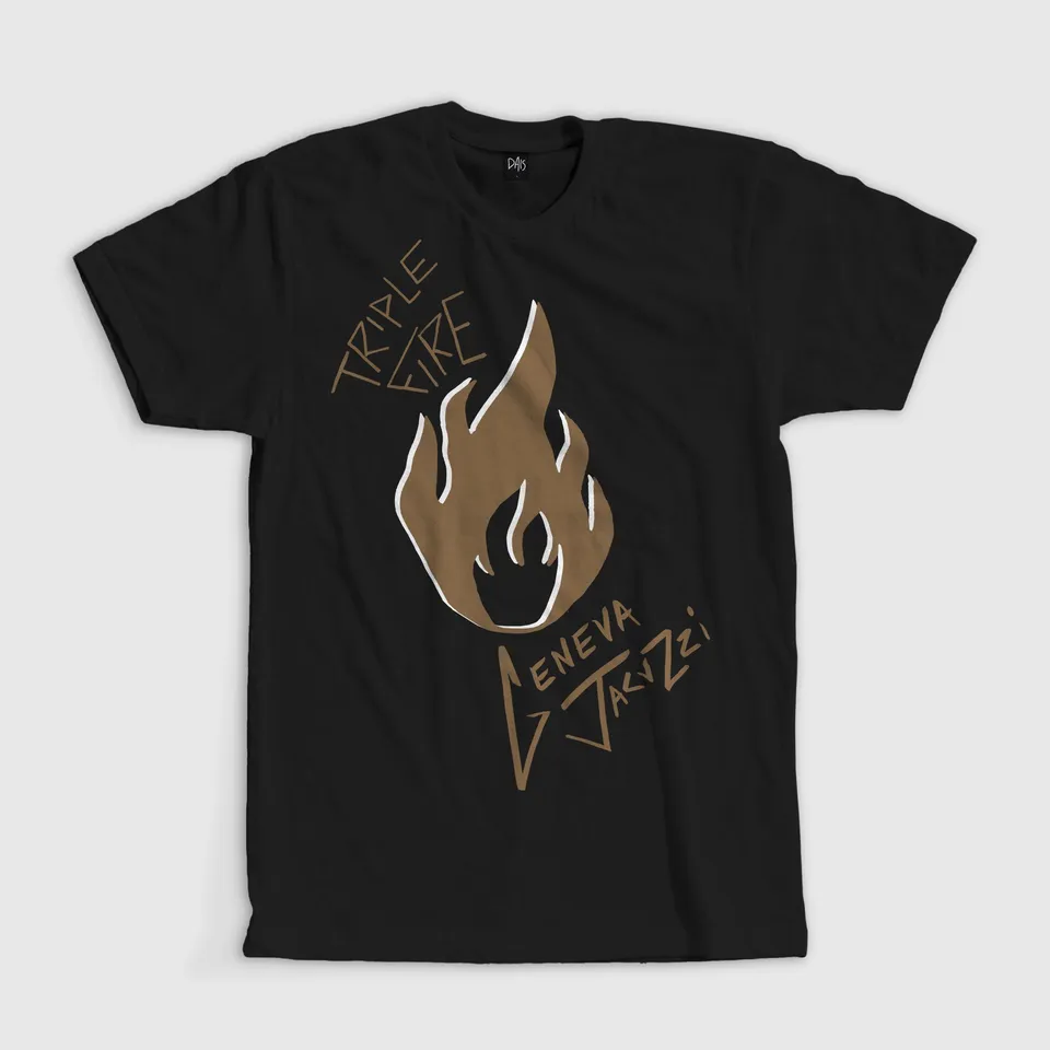 geneva-jacuzzi-triple-fire-t-shirt-noir-motif-flamme image 1