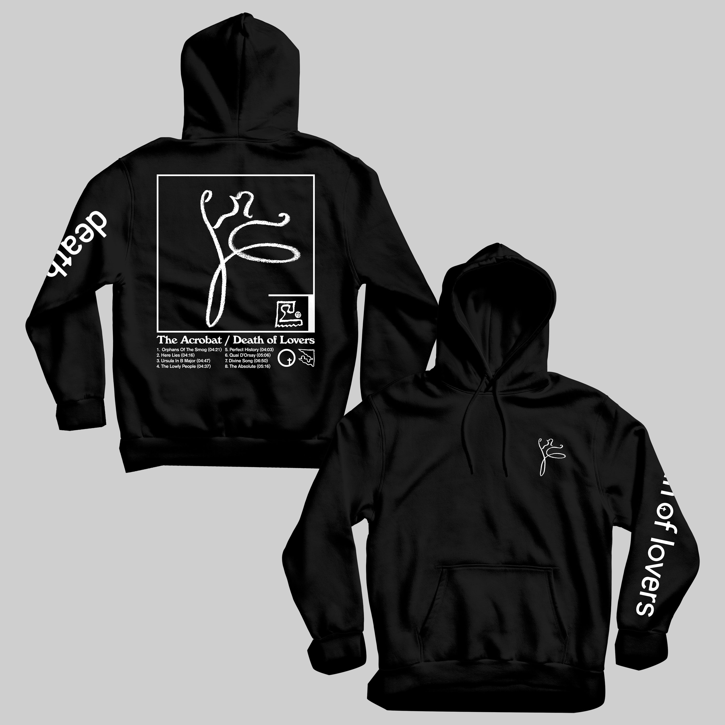 dais-hoodies-death-of-lovers-the-acrobat-sweat-capuche-l-noir image 1