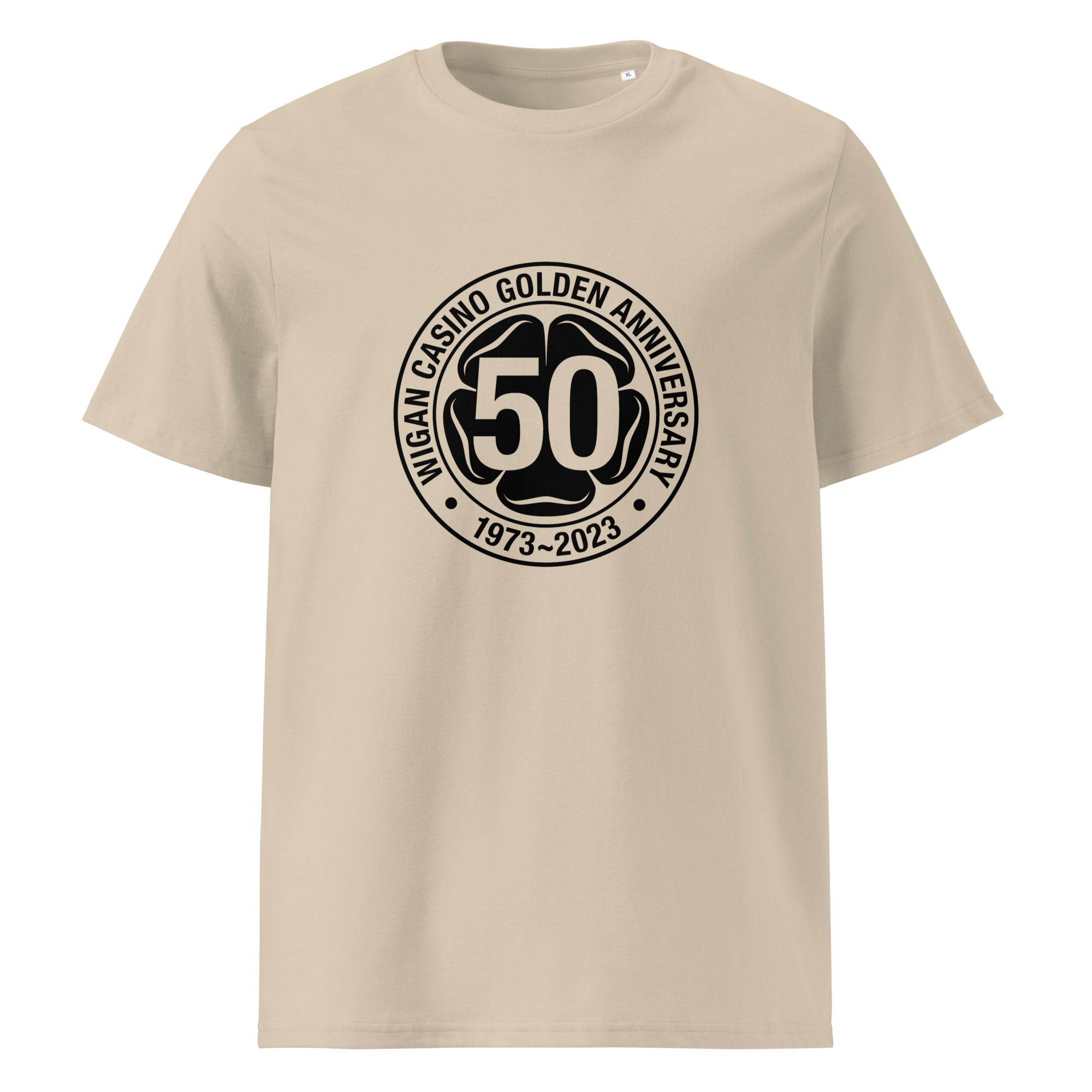 charly-records-wigan-casino-50-t-shirt-unisexe-coton-bio-blanc image 6