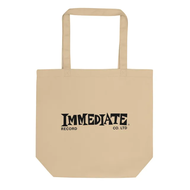 charly-records-immediate-tote-bag-coton-bio-noir image 1