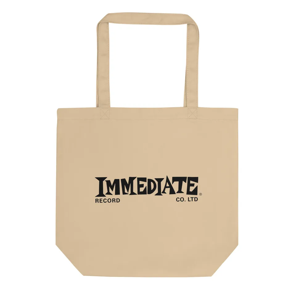 charly-records-immediate-tote-bag-coton-bio-noir image 1