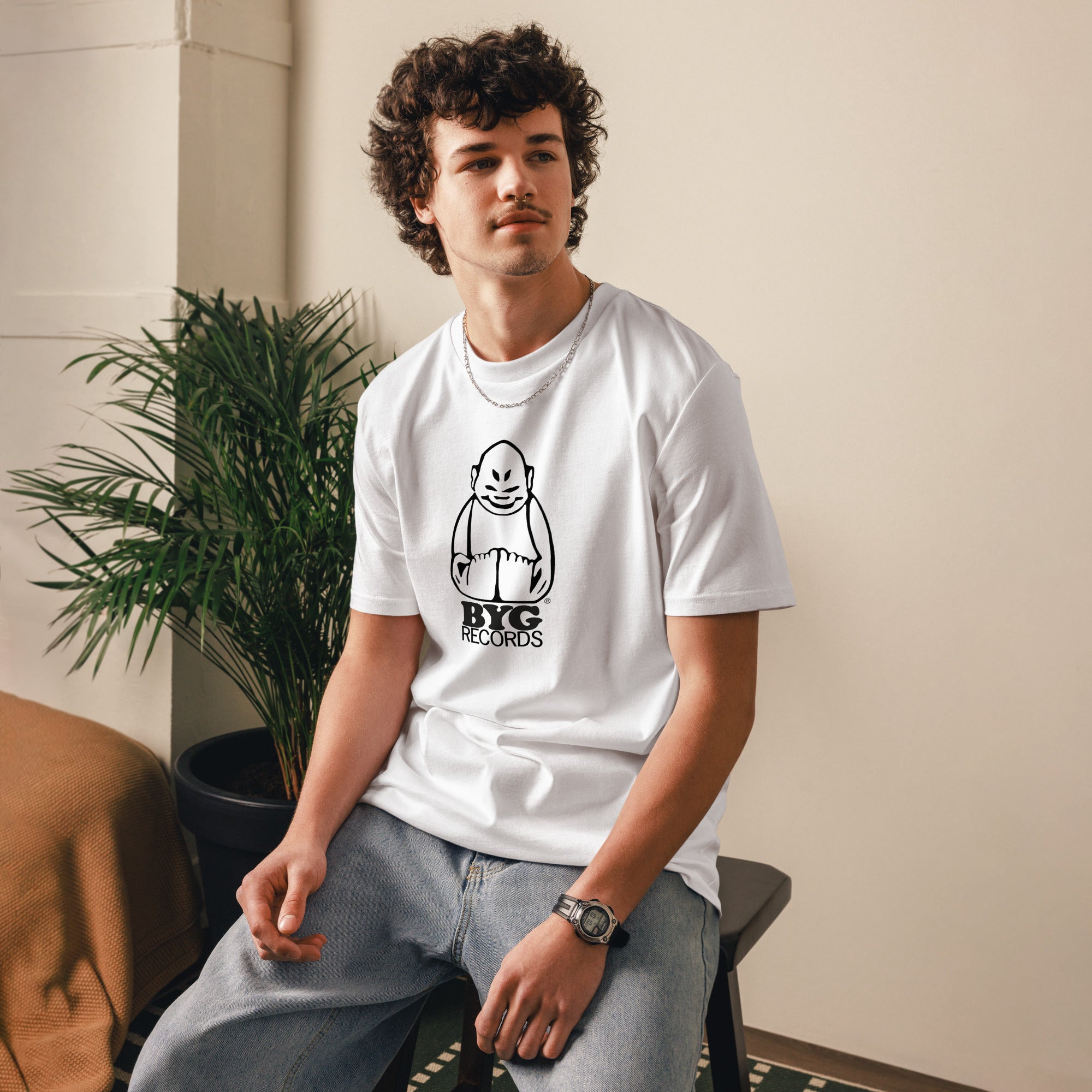 charly-records-byg-records-t-shirt-coton-bio-rouge image 2