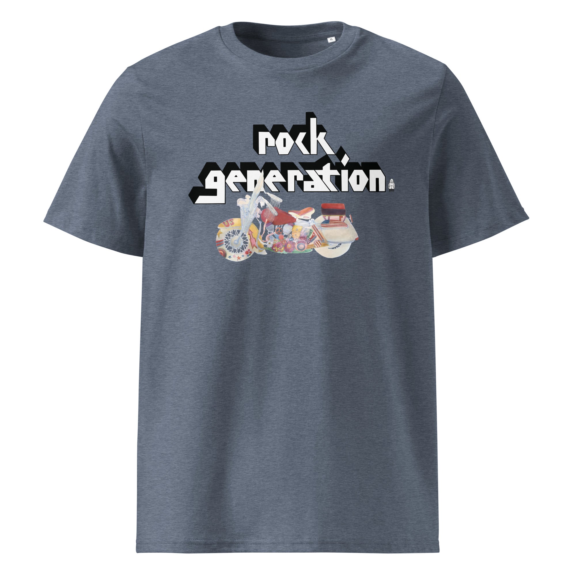 rock-generation-ii-t-shirt-unisexe-coton-bio-blanc image 1