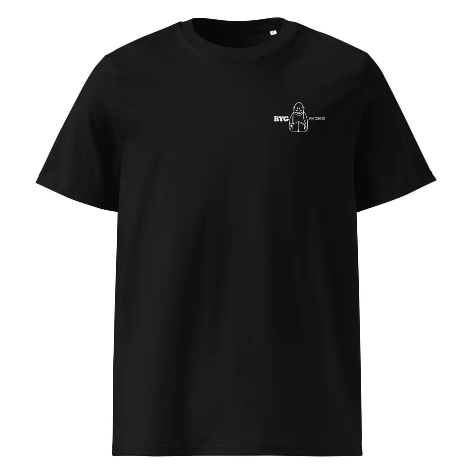 charly-records-byg-records-t-shirt-unisexe-noir-coton-bio image 1