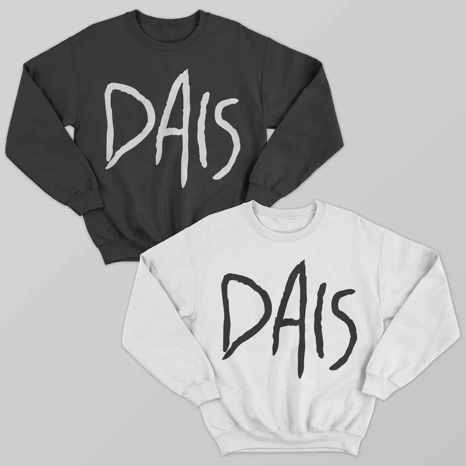 dais-crewneck-sweatshirt-sweat-col-rond-noir-coton-taille-l image 1