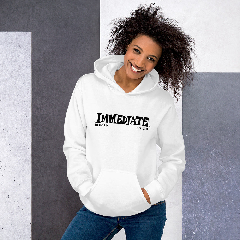 immediate-records-hoodie-sweat-capuche-noir-coton image 3